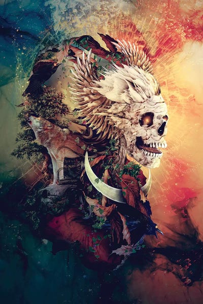 Skull Lord III by Riza Peker art print