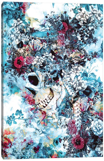 Skull Queen II Canvas Art Print - Riza Peker