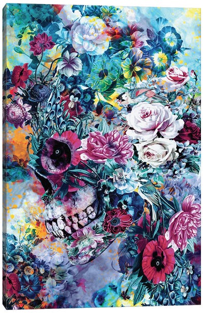 Surreal Skull Canvas Art Print - Riza Peker