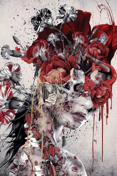 Edgy Bedroom: Queen Of Skull by Riza Peker