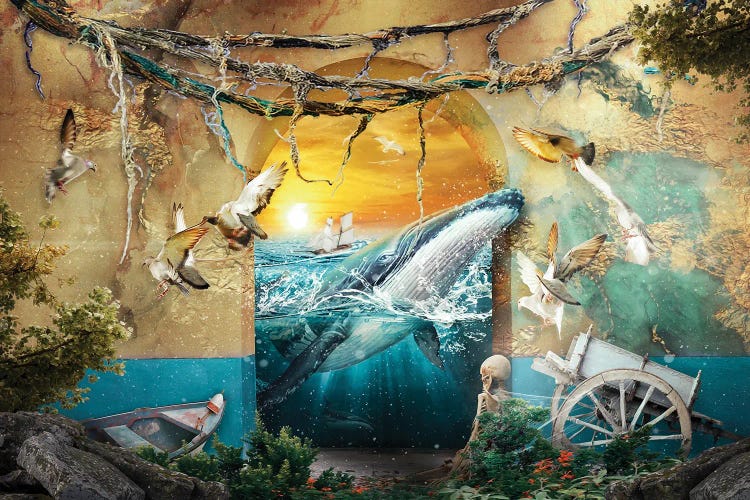 Whale by Riza Peker wall art
