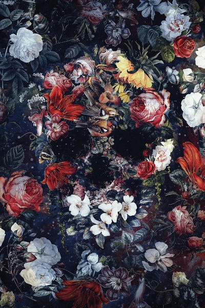 Space Fiction: Flower Skull II by Riza Peker