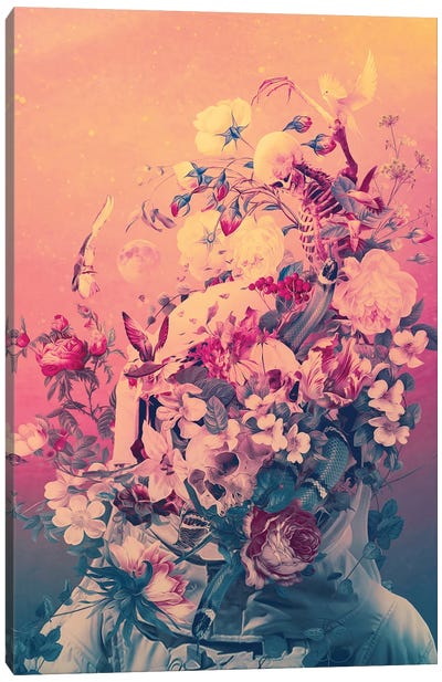 Floral Space II Canvas Art Print - Riza Peker