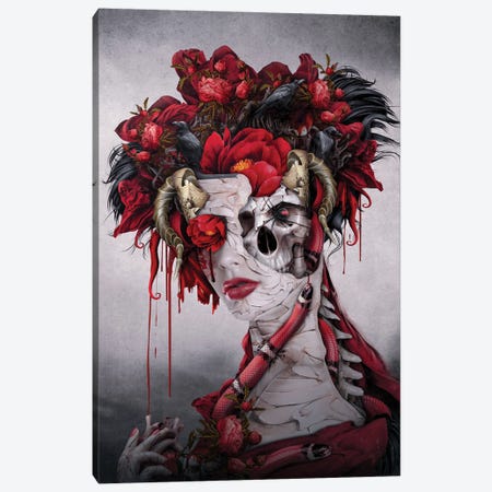 Red Queen Canvas Print #PEK244} by Riza Peker Canvas Artwork