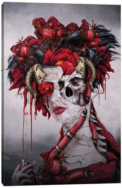 Red Queen Canvas Art Print - Riza Peker