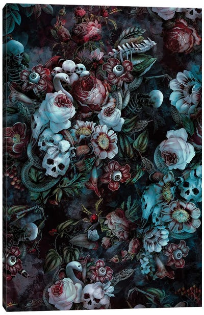 Eyes Of Darkness Canvas Art Print - Riza Peker