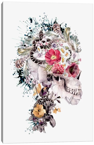 Momento Mori X Canvas Art Print - Skull Art