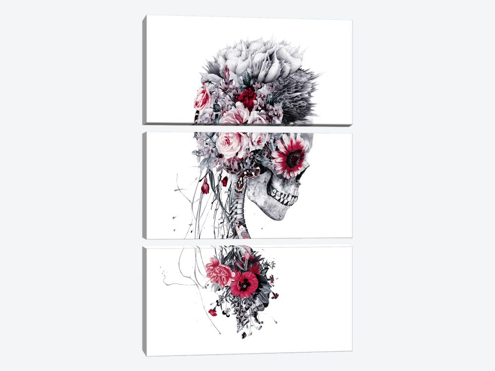 Skeleton Bride by Riza Peker 3-piece Art Print