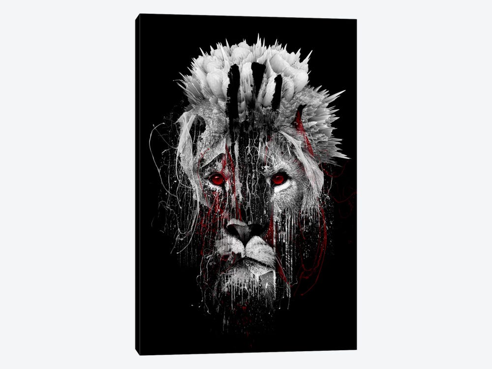 Red-Eyed Lion by Riza Peker 1-piece Canvas Artwork
