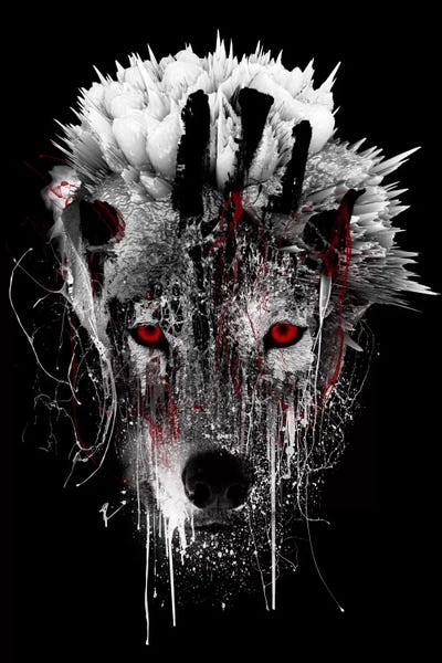 Wolves: Red-Eyed Wolf by Riza Peker