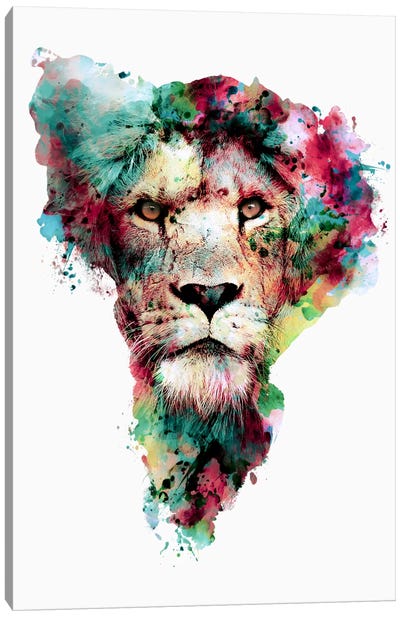 The King Canvas Art Print - Lion Art
