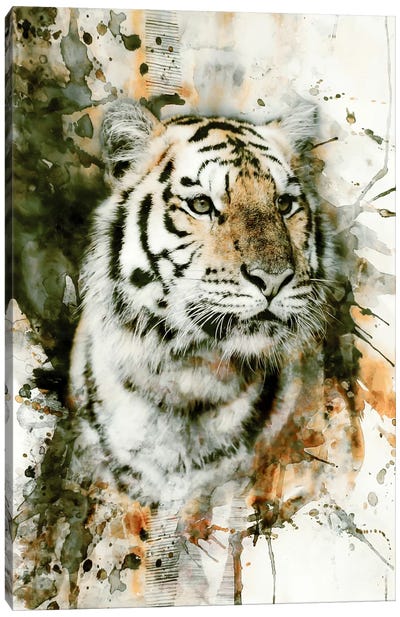 Tiger I Canvas Art Print - Riza Peker
