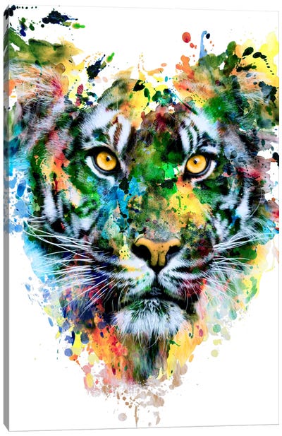 Tiger IV Canvas Art Print - Riza Peker