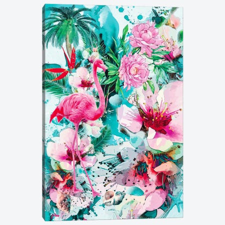 Tropical Life Canvas Print #PEK68} by Riza Peker Canvas Wall Art