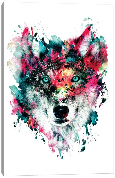 Wolf II Canvas Art Print - Riza Peker