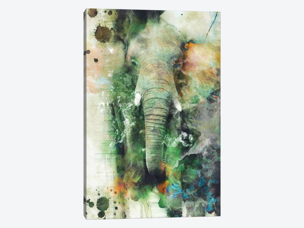 Elephant by Riza Peker 1-piece Canvas Print