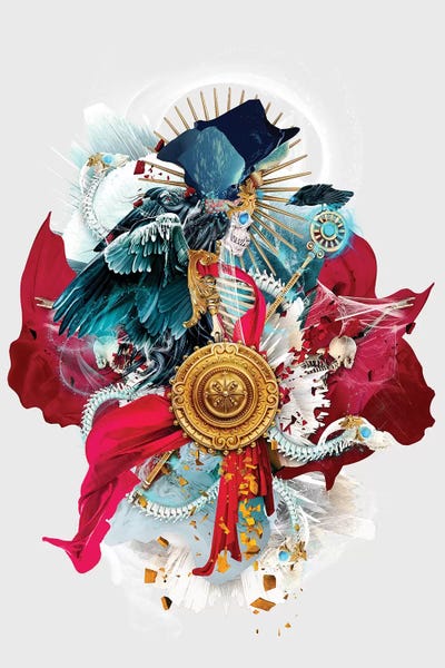 Carpe Mortem by Riza Peker multi panel art