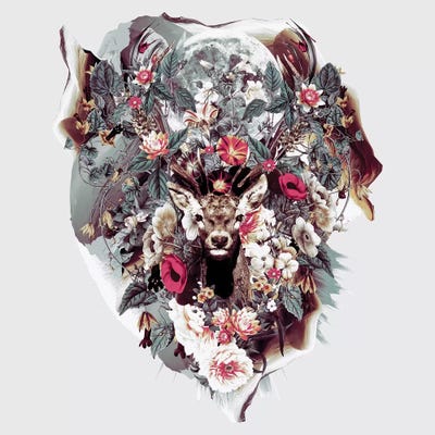 Deer III by Riza Peker multi panel art