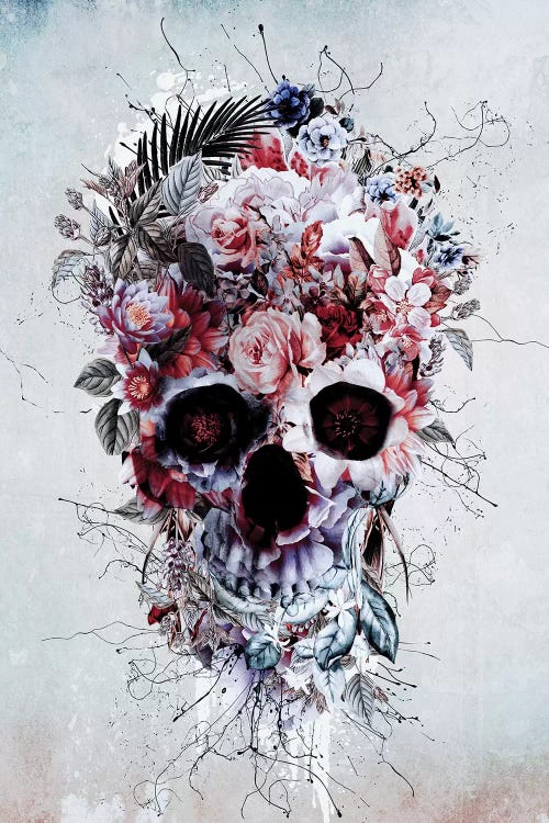 Floral Skull RPE by Riza Peker wall art