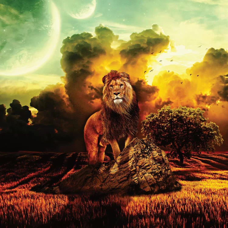 Lion V by Riza Peker wall art