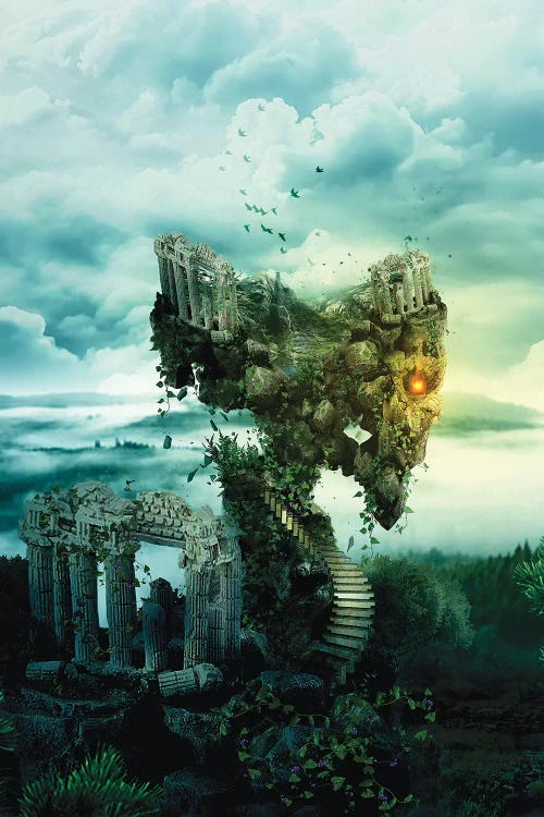 Skull Castle III by Riza Peker wall art
