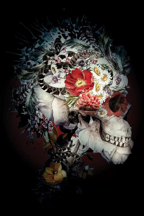 Skull I Black Series by Riza Peker wall art