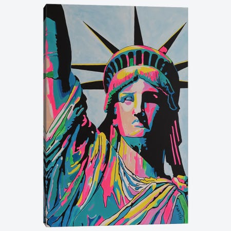 Lady Liberty Canvas Print #PEM104} by Peter Martin Art Print