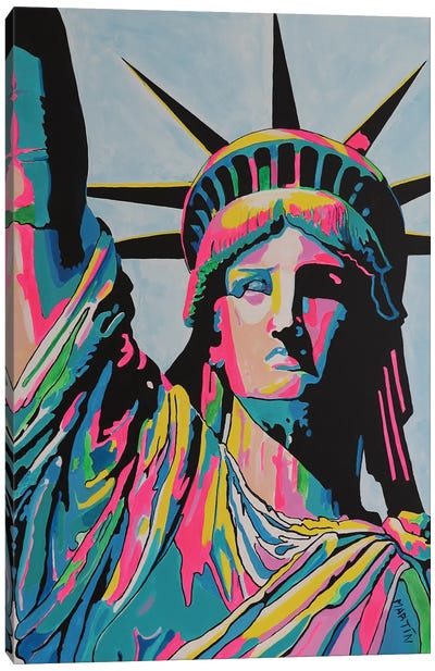 Lady Liberty Canvas Art Print - Peter Martin