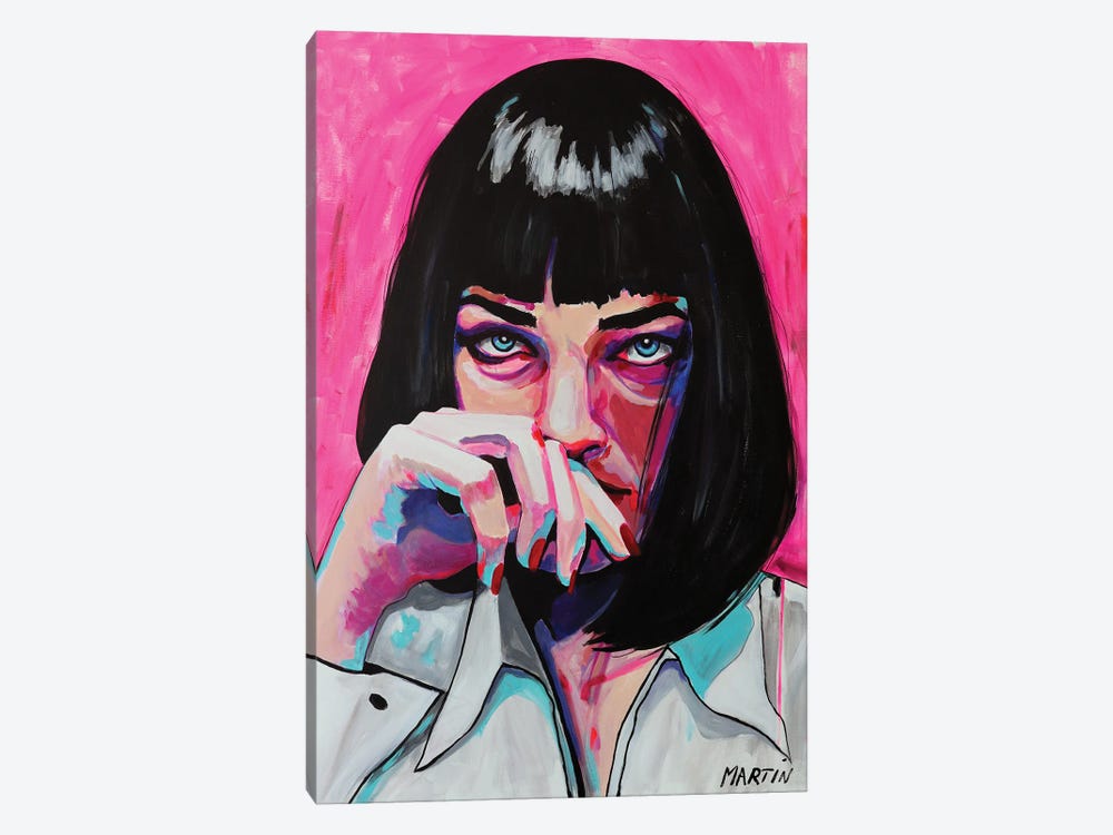 Mia Wallace - Pulp Fiction by Peter Martin 1-piece Canvas Art