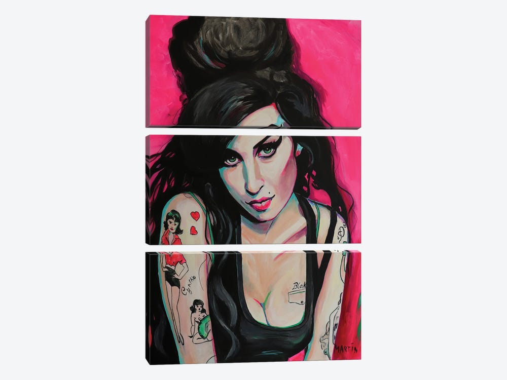 Amy Winehouse by Peter Martin 3-piece Art Print
