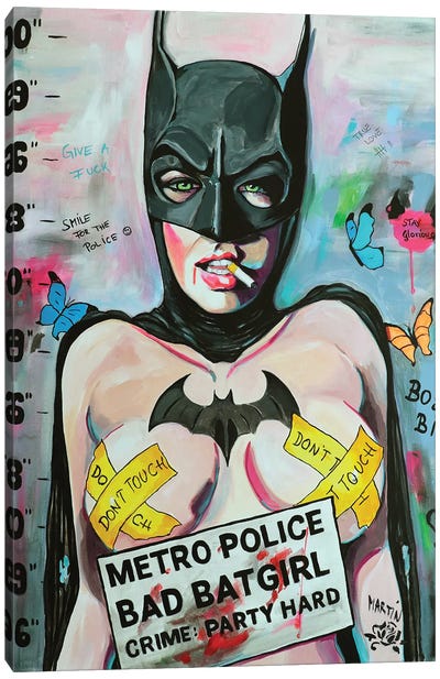 Batgirl Canvas Art Print - Peter Martin