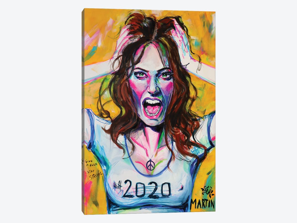 Crazy 2020 by Peter Martin 1-piece Canvas Print