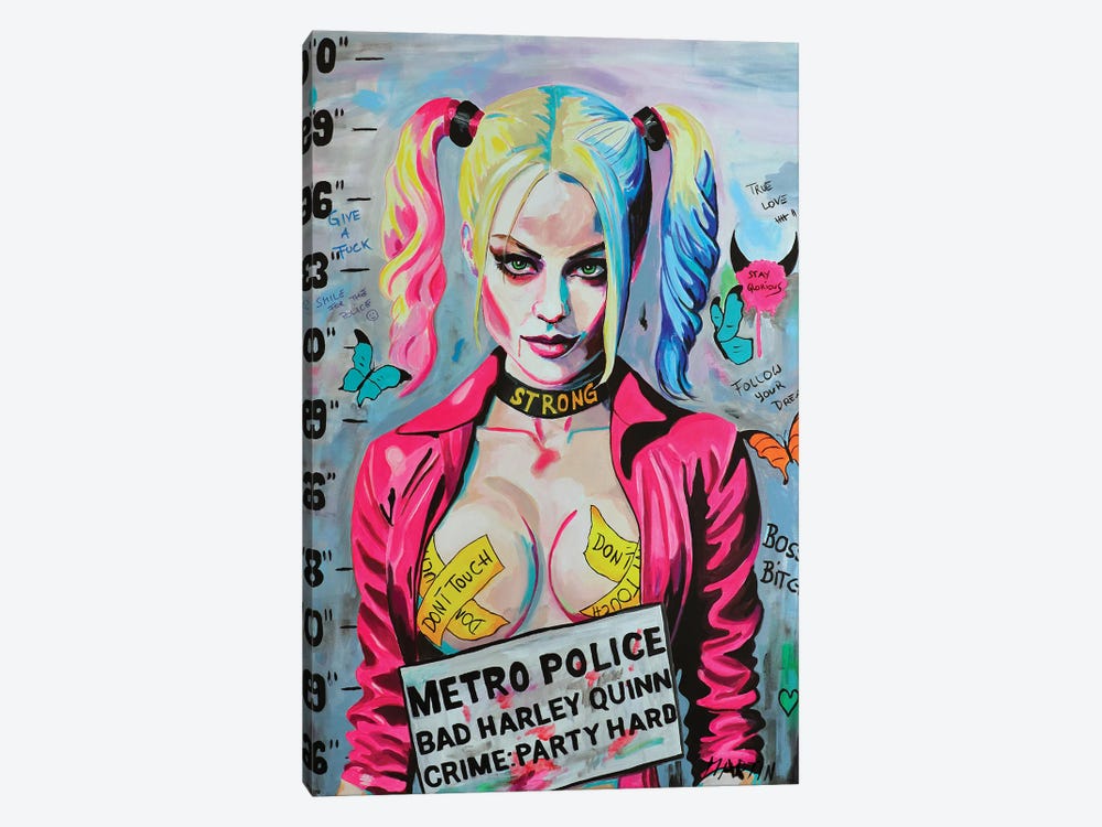 Harley Quinn by Peter Martin 1-piece Canvas Print