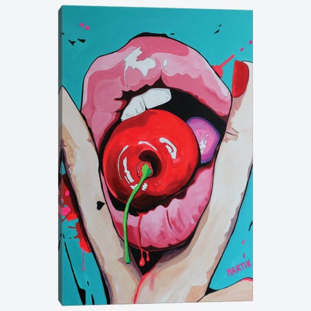 Sweet Cherry Canvas Print #PEM122} by Peter Martin Canvas Wall Art