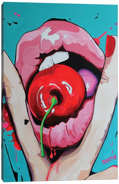 Sweet Cherry Canvas Art Print - Peter Martin