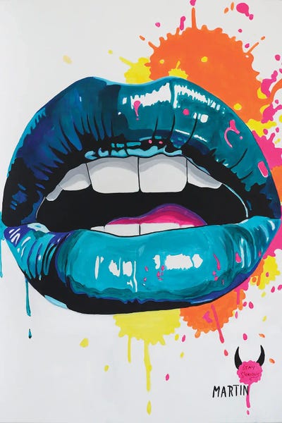 Lips: Blue Lips by Peter Martin