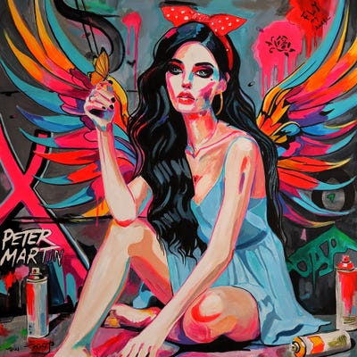 Rebel Angel Colors Of Escape by Peter Martin acrylic art print