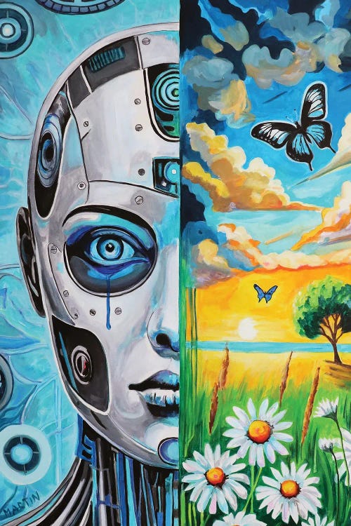 Dream Of AI To Be Human by Peter Martin wall art