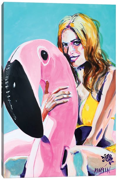 Summer Vibes Canvas Art Print - Women's Swimsuit & Bikini Art