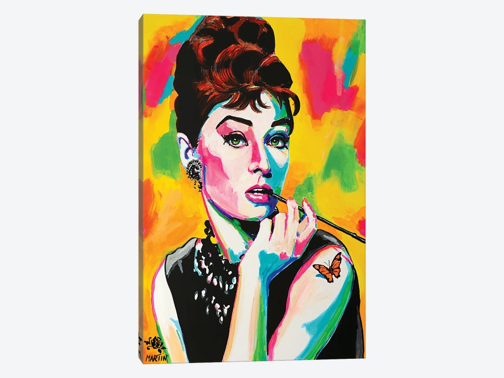 Audrey Hepburn by Peter Martin 1-piece Art Print