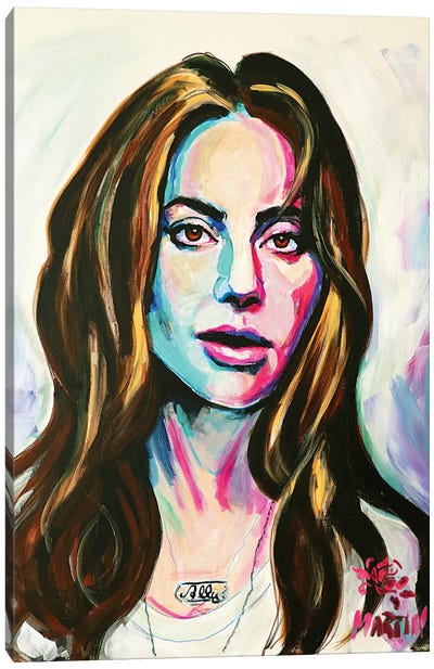 Lady Gaga Canvas Art Print - Peter Martin