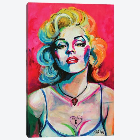 Marilyn Monroe II Canvas Print #PEM37} by Peter Martin Canvas Wall Art