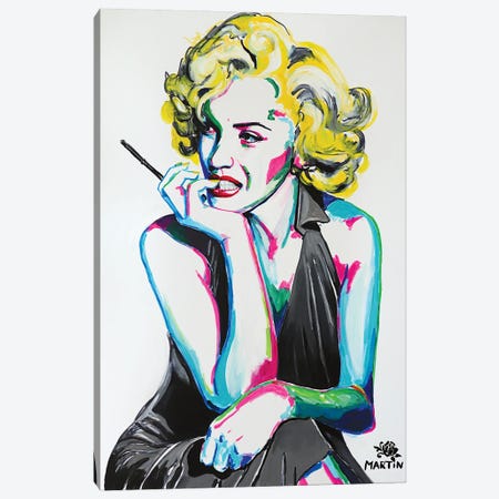 Marilyn Monroe I Canvas Print #PEM38} by Peter Martin Canvas Print