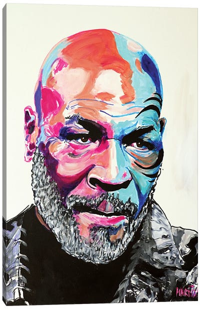 Mike Tyson Canvas Art Print - Peter Martin