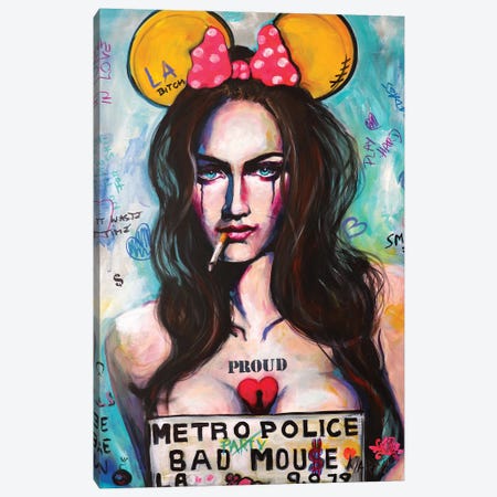 Bad Mouse Canvas Print #PEM3} by Peter Martin Canvas Wall Art