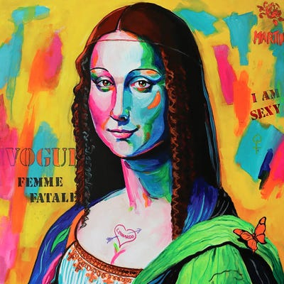 Mona Lisa by Peter Martin framed wall art