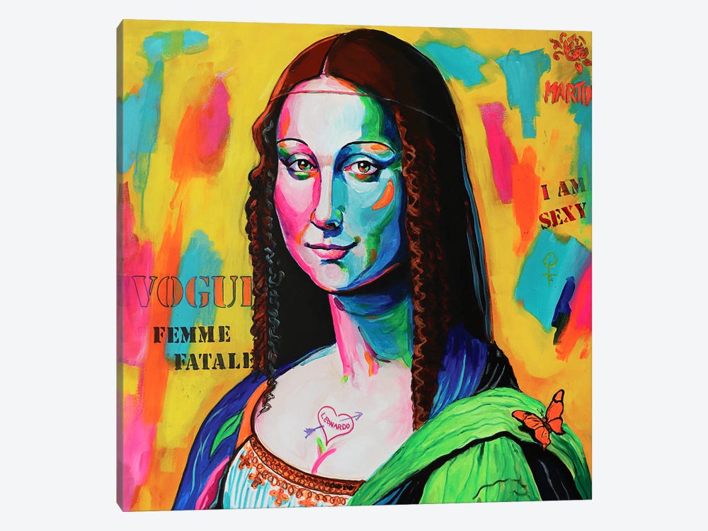 Mona Lisa by Peter Martin 1-piece Canvas Art Print