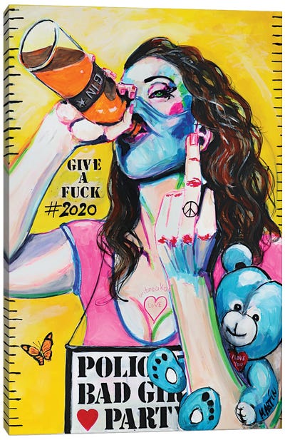 Party Life 2020 Canvas Art Print - Gin Art