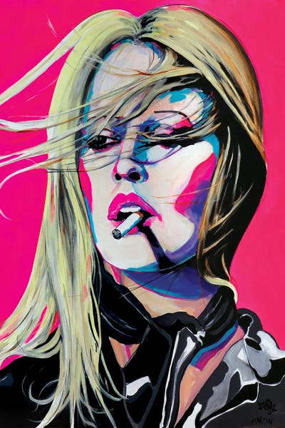 Brigitte Bardot by Peter Martin acrylic art print