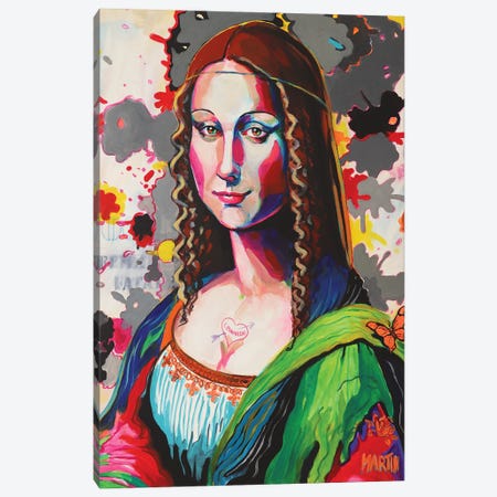 Mona Lisa II Canvas Print #PEM54} by Peter Martin Canvas Wall Art